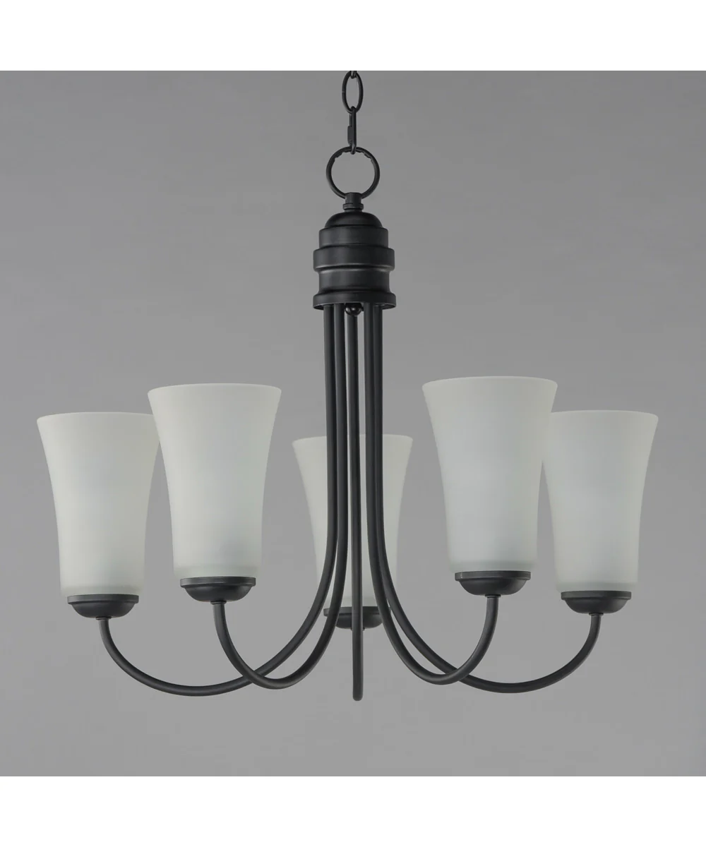 Logan 5-Light Chandelier Black - Image 2