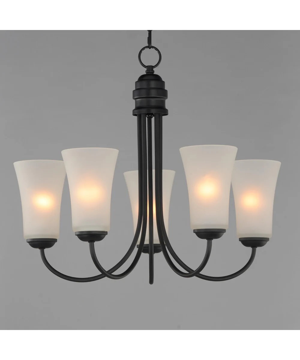 Logan 5-Light Chandelier Black - Image 3