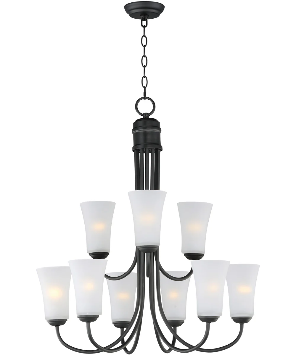 Logan 9-Light Chandelier Black
