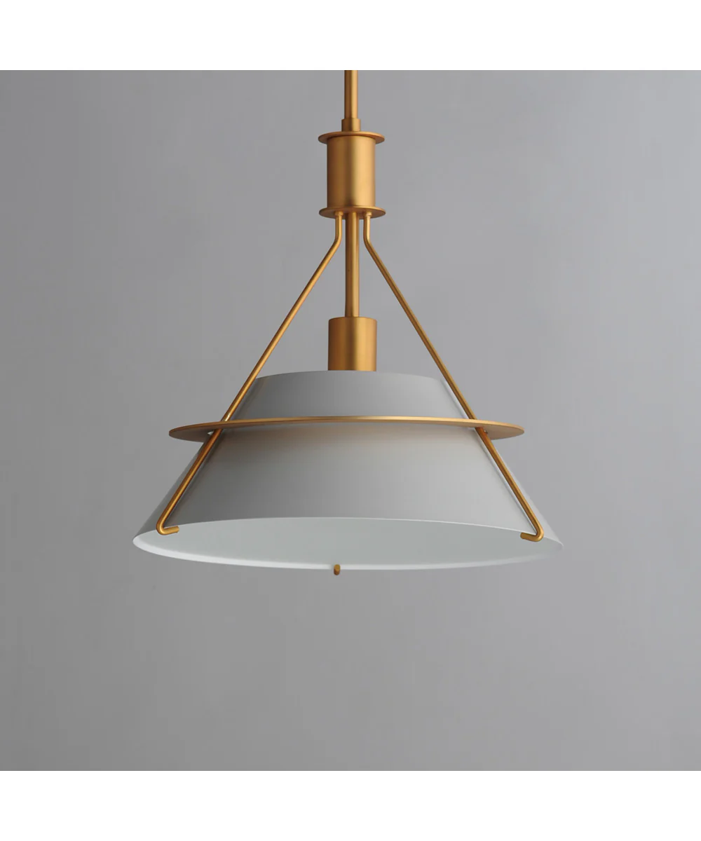 Lucas 1-Light Pendant Natural Aged Brass - Image 2