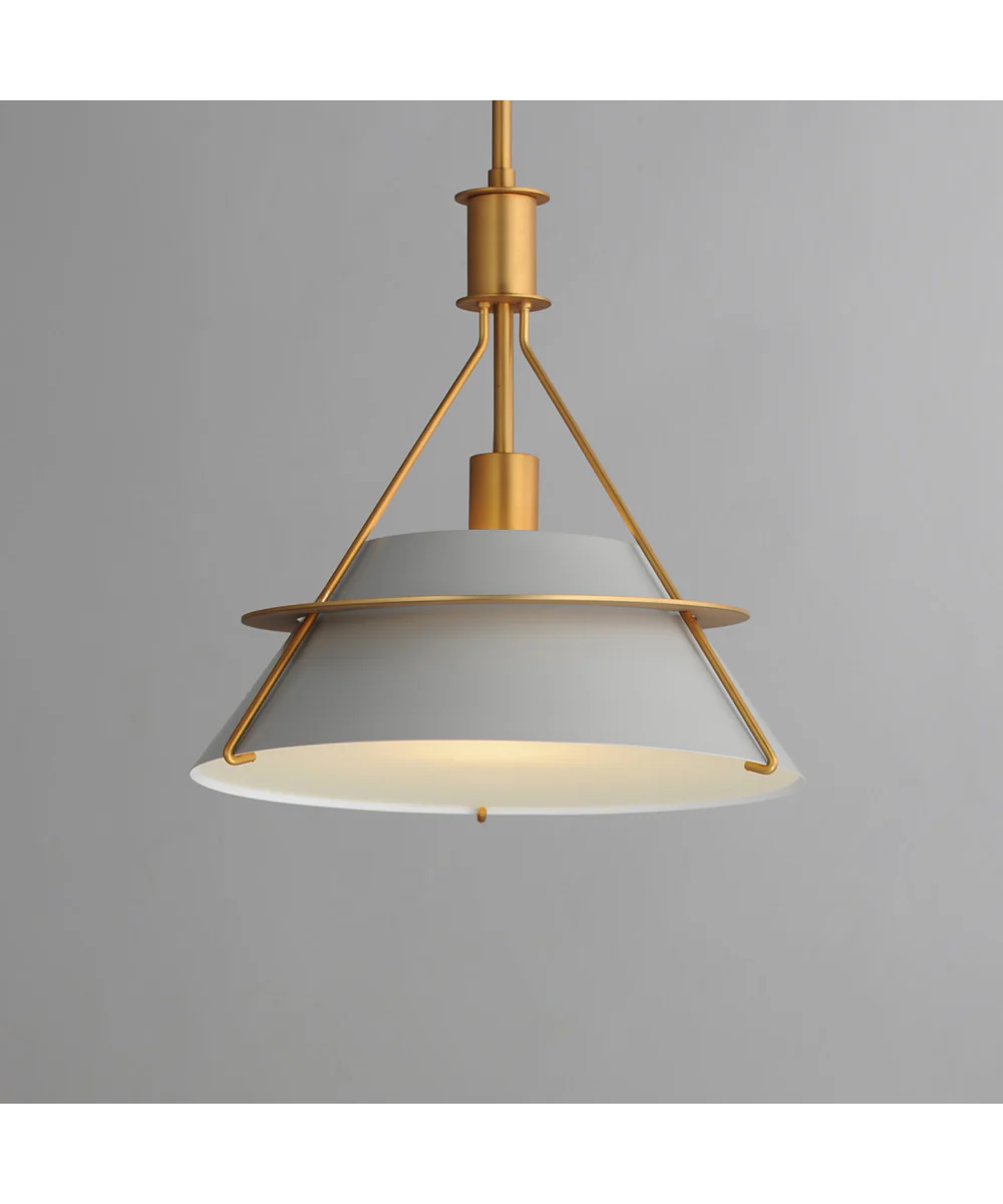 Lucas 1-Light Pendant Natural Aged Brass - Image 3