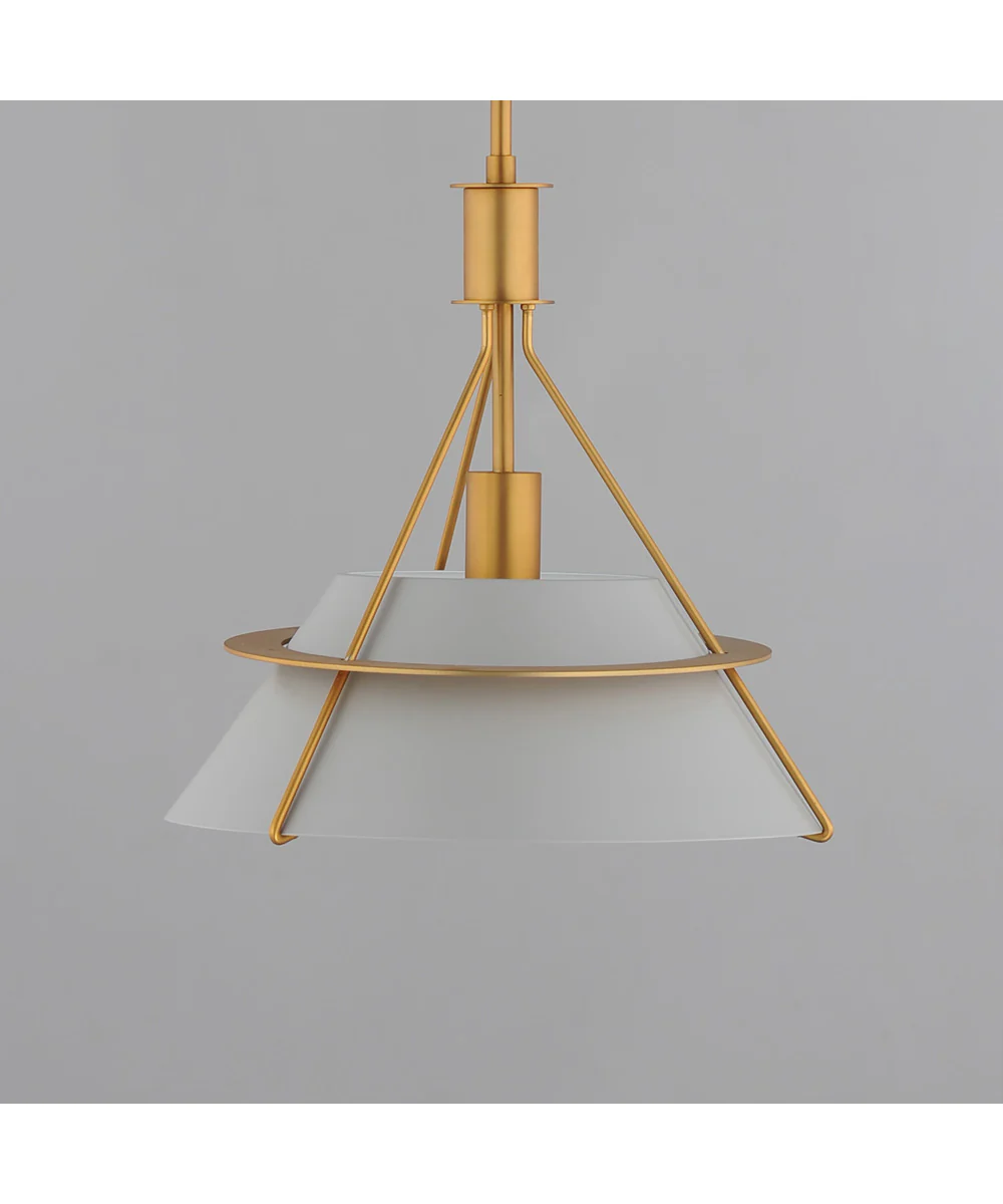 Lucas 1-Light Pendant Natural Aged Brass - Image 5