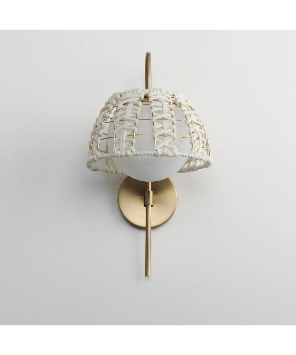 Macrame 1-Light Wall Sconce Gold - Image 2