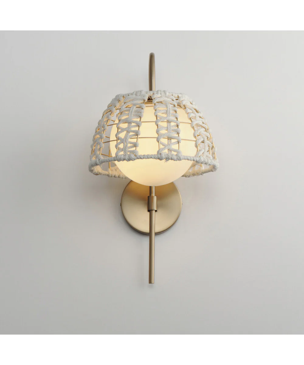 Macrame 1-Light Wall Sconce Gold - Image 3