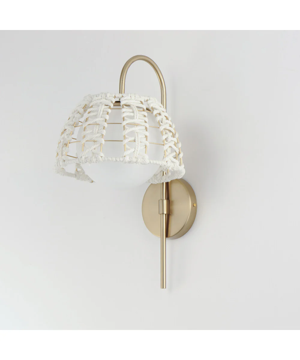 Macrame 1-Light Wall Sconce Gold - Image 4