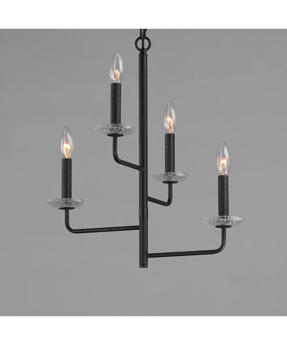 Madeira 4-Light Chandelier Anthracite - Image 2