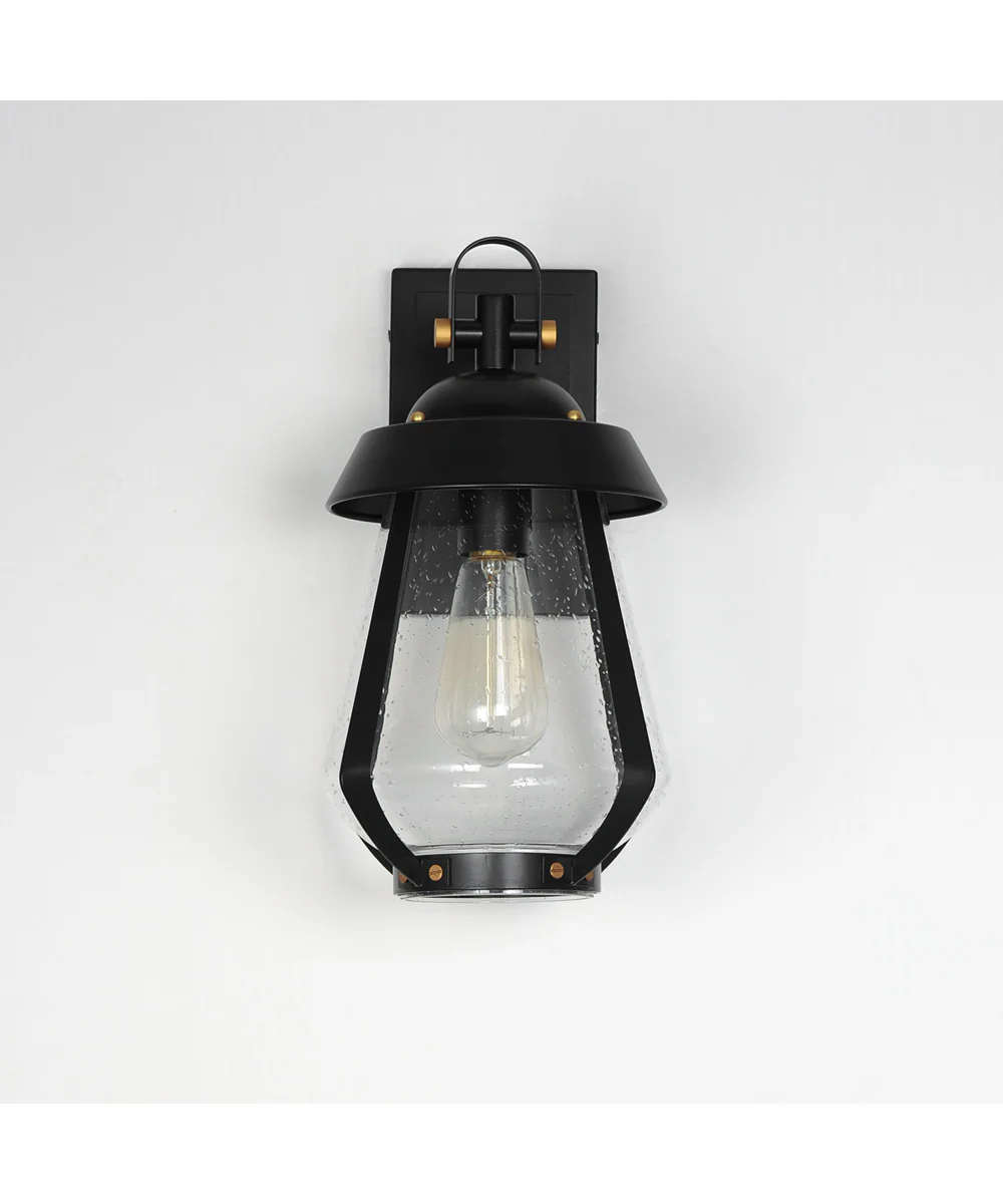 Mariner Medium Outdoor Sconce Black / Antique Brass - Image 2