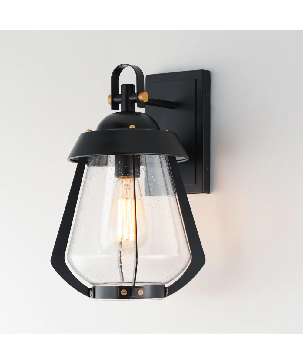 Mariner Medium Outdoor Sconce Black / Antique Brass - Image 5