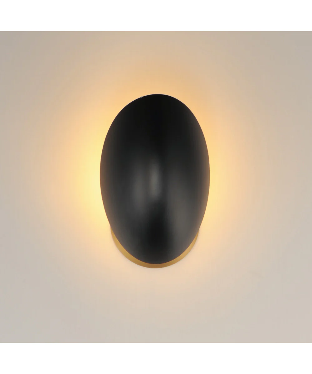 Maris Wall Sconce Black / Natural Aged Brass - Image 3
