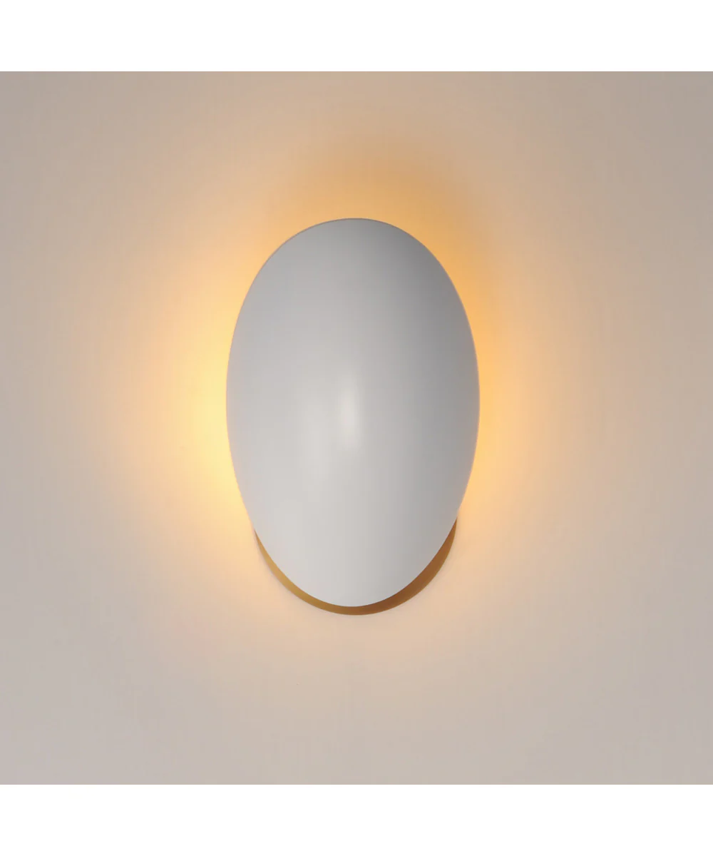 Maris Wall Sconce White/Natural Aged Brass - Image 3