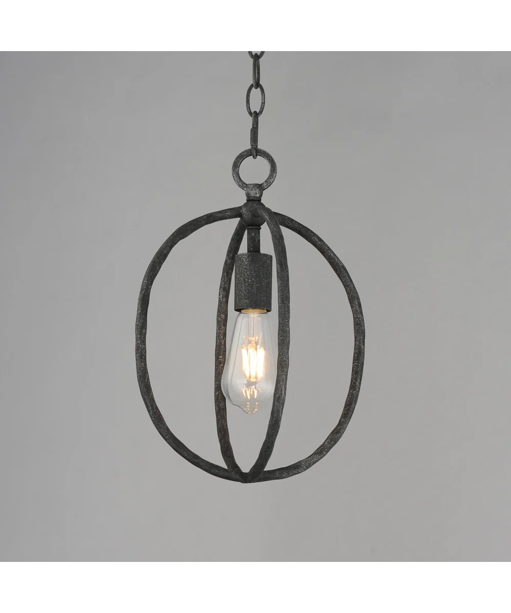 Martel 1-Light Mini Pendant Blacksmith - Image 2