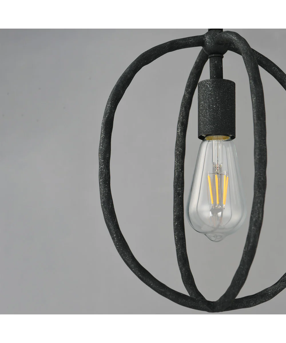 Martel 1-Light Mini Pendant Blacksmith - Image 4