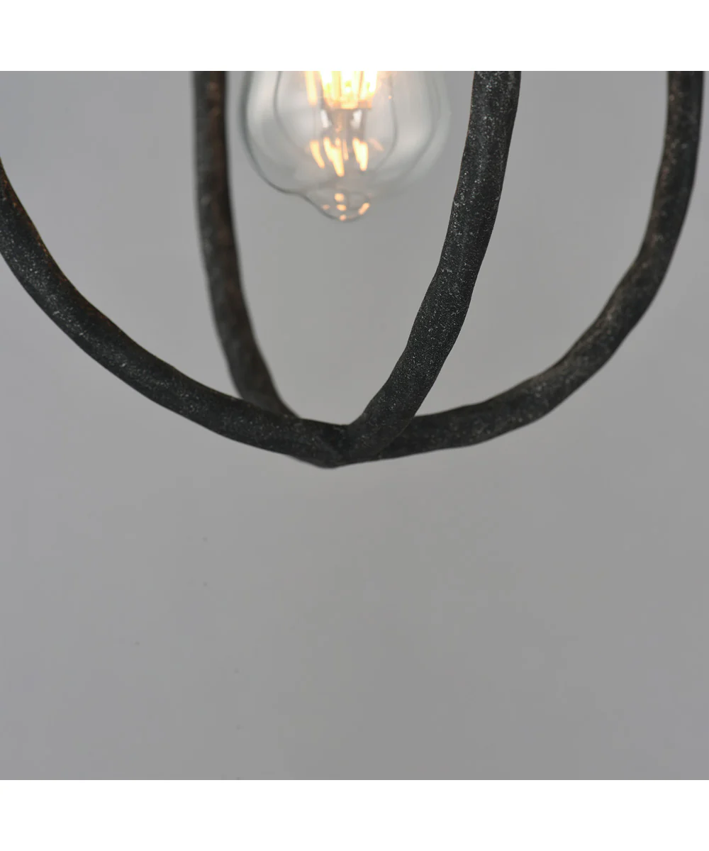 Martel 1-Light Mini Pendant Blacksmith - Image 5