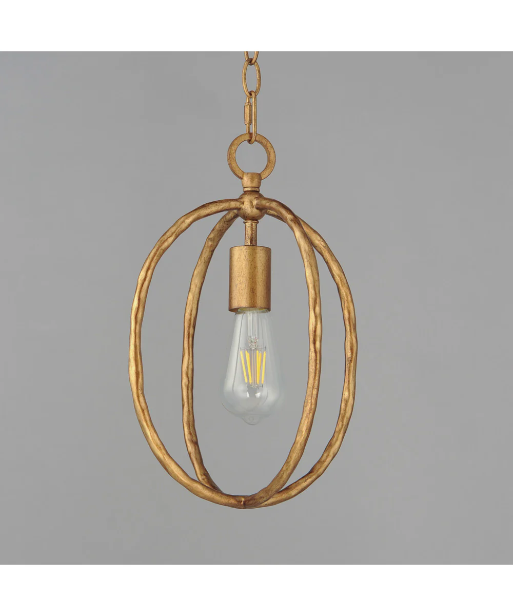 Martel 1-Light Mini Pendant Etruscan Gold - Image 3