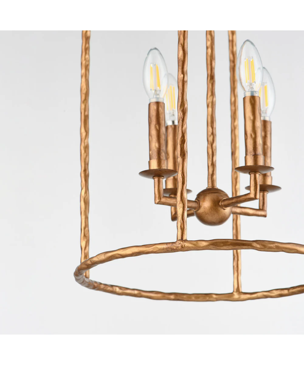 Martel 4-Light Pendant Etruscan Gold - Image 5