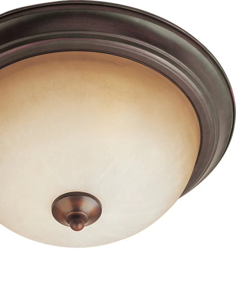 16"w Maxim 3-Light Flush Mount Oil Rubbed Bronze - Image 3