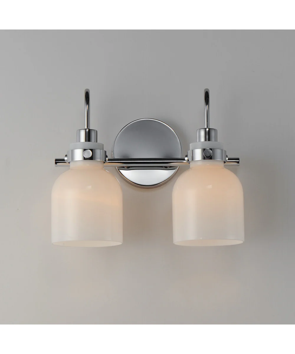 Milk 2-Light Bath Vanity Polished Chrome - Image 3