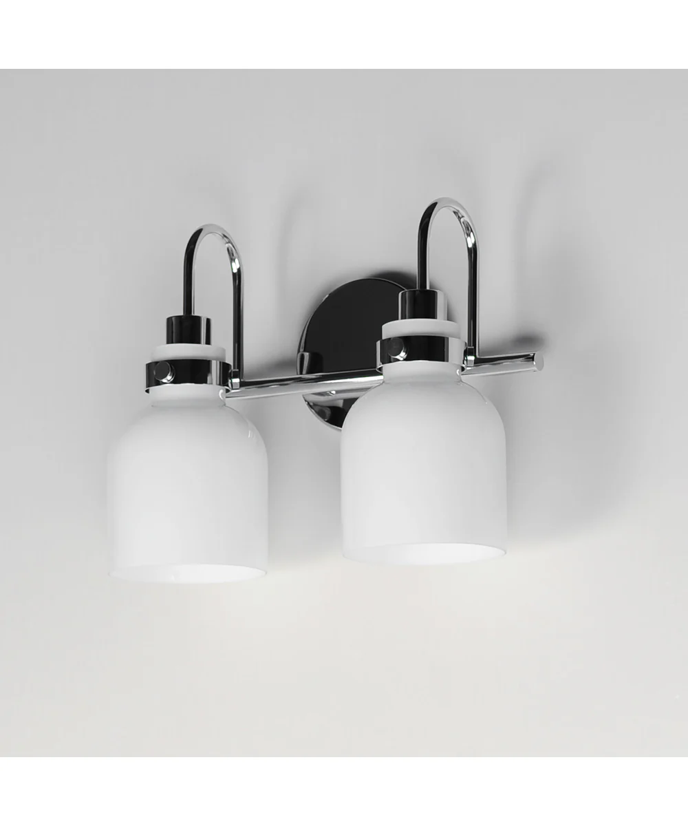 Milk 2-Light Bath Vanity Polished Chrome - Image 4