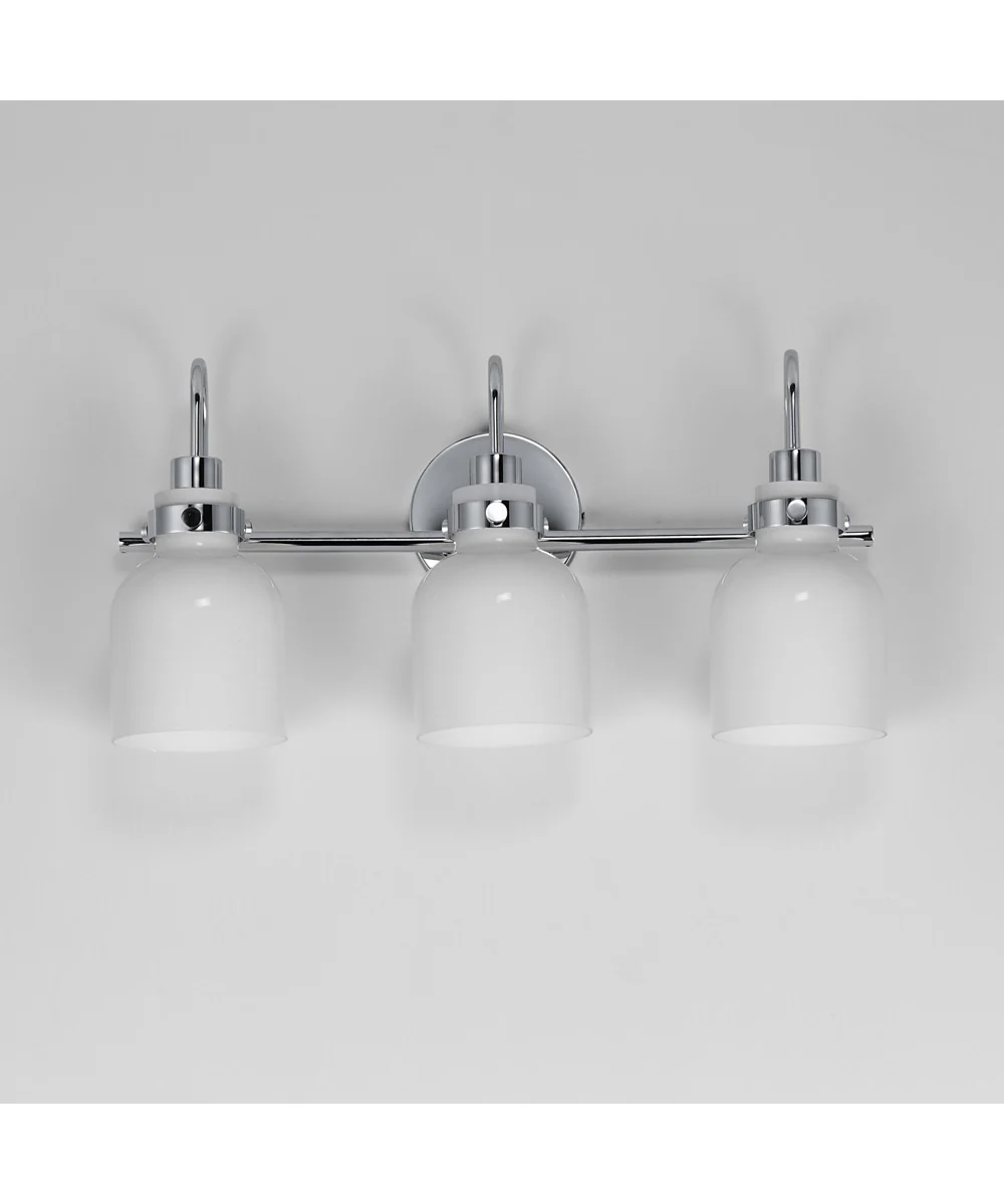 Milk 3-Light Bath Vanity Polished Chrome - Image 2