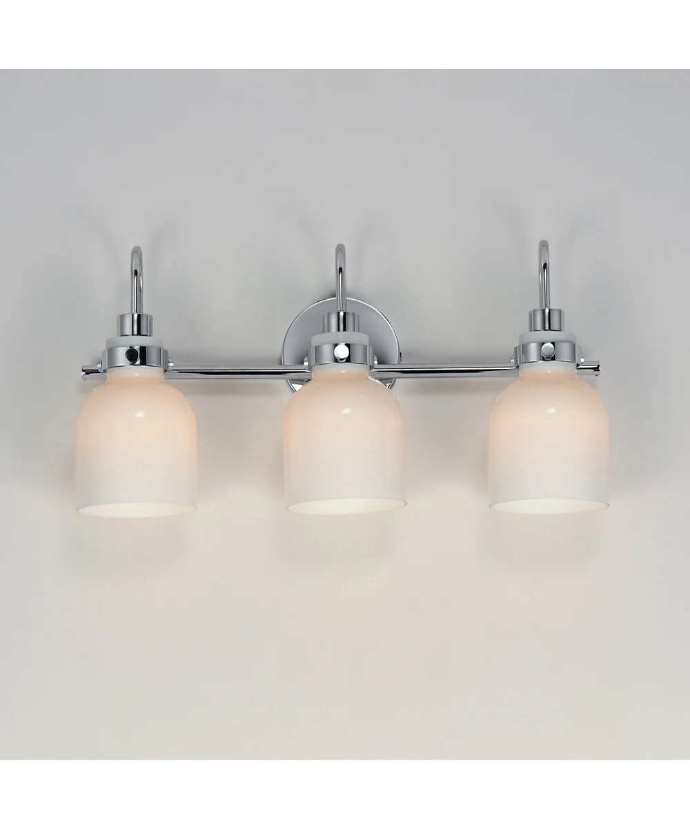 Milk 3-Light Bath Vanity Polished Chrome - Image 3