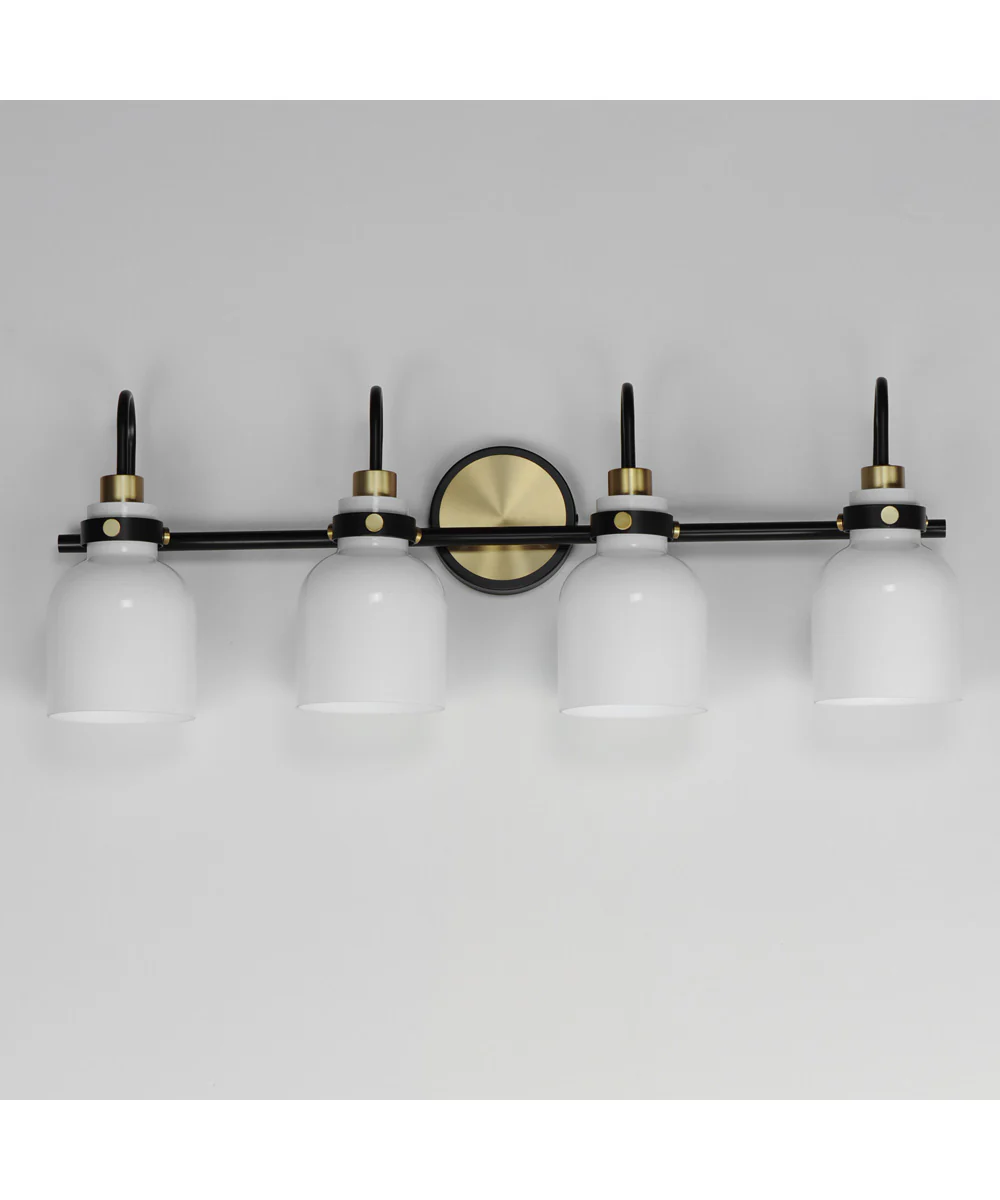 Milk 4-Light Bath Vanity Satin Brass - Image 2