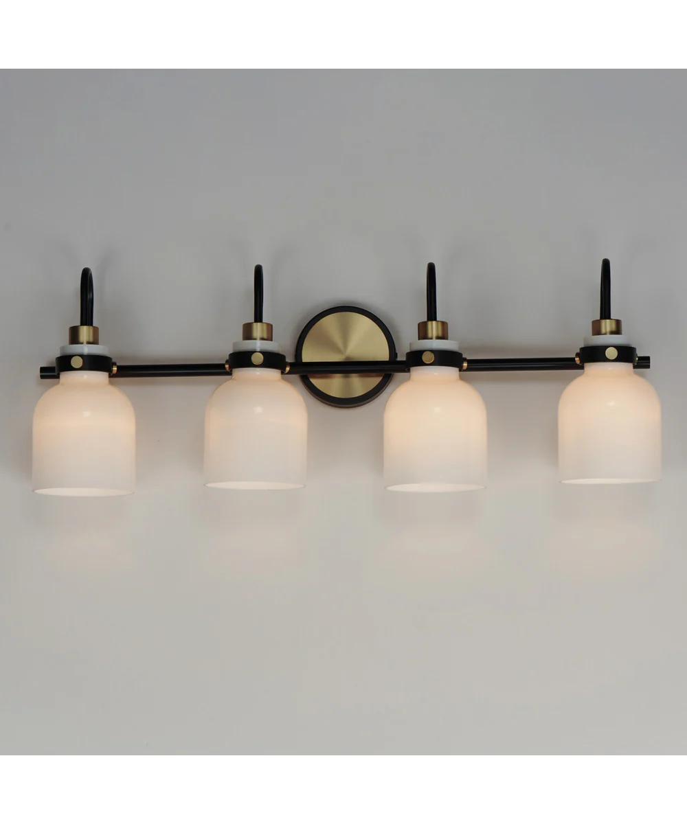 Milk 4-Light Bath Vanity Satin Brass - Image 3