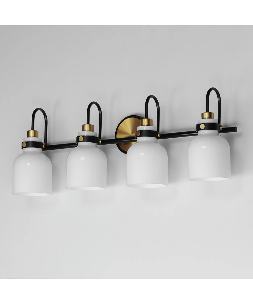 Milk 4-Light Bath Vanity Satin Brass - Image 4
