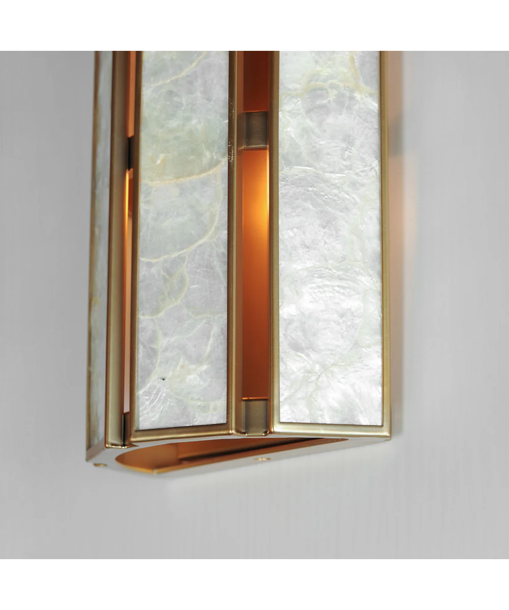 Miramar 2-Light Wall Sconce Capiz / Natural Aged Brass - Image 5