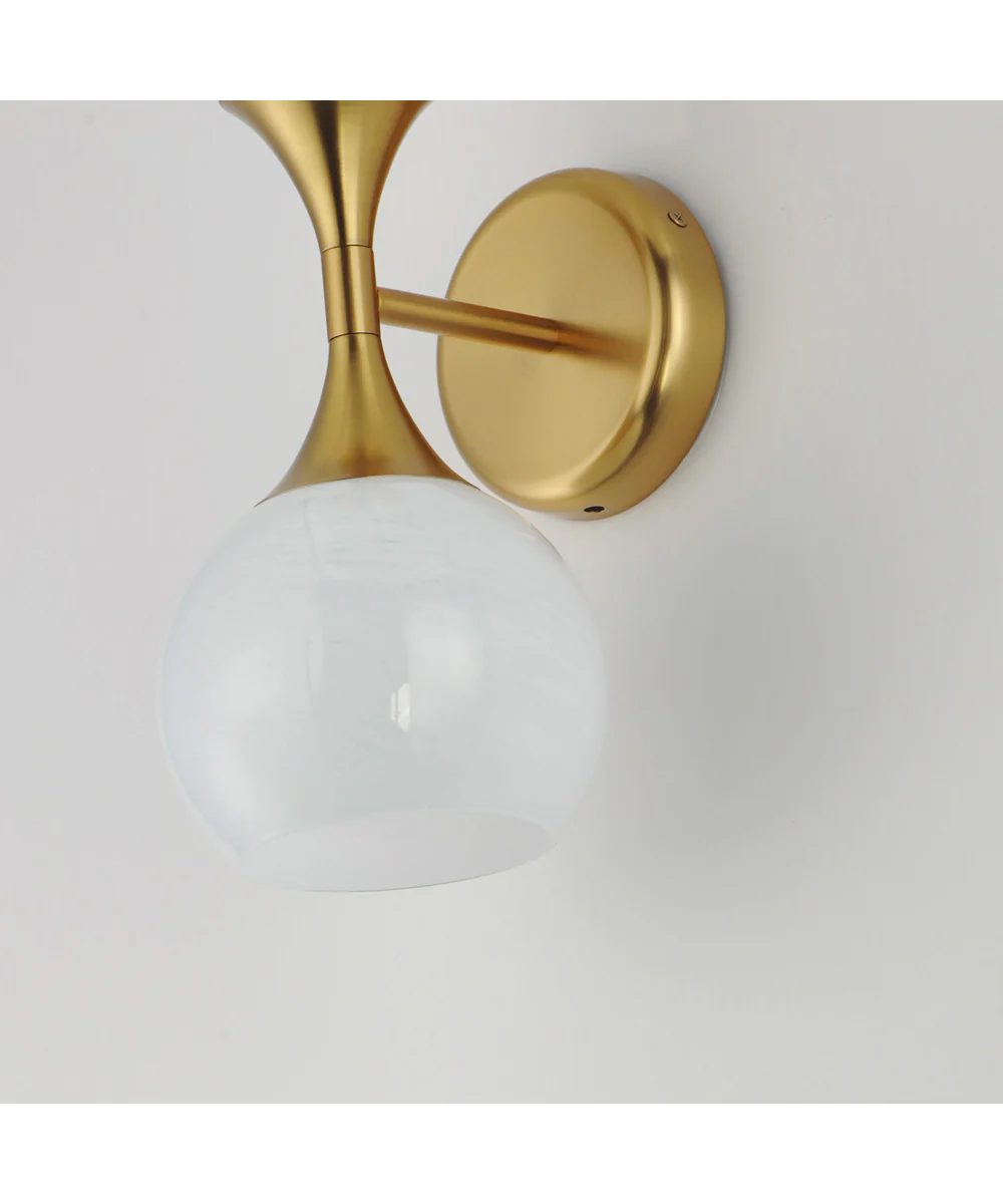 Neve 2-Light Wall Sconce Natural Aged Brass - Image 6