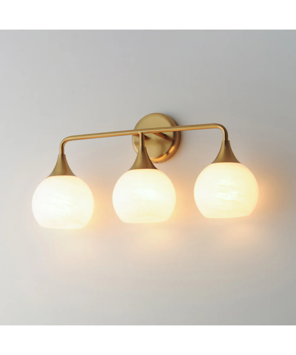 Neve 3-Light Bath Vanity Natural Aged Brass - Image 5