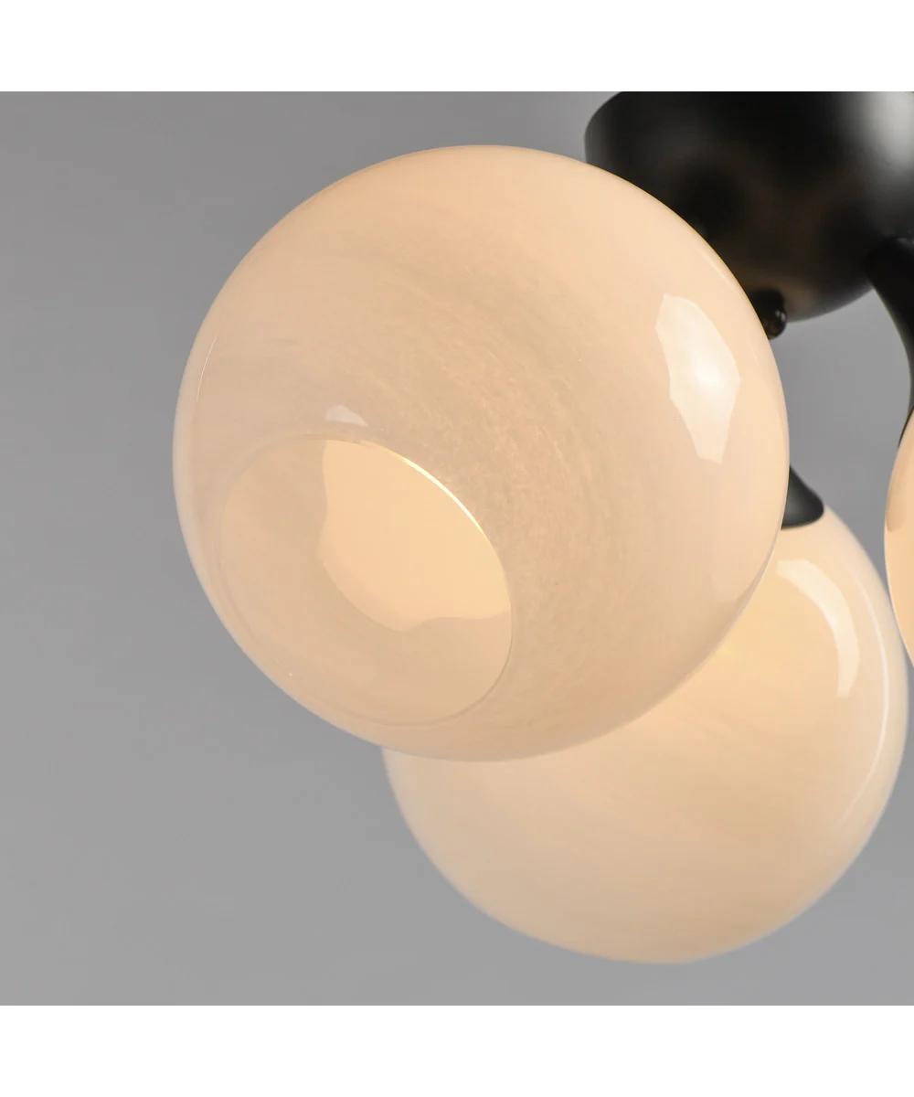 Neve 3-Light Semi Flush Black - Image 5