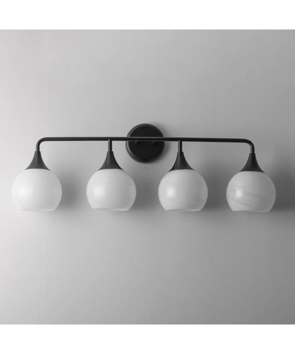 Neve 4-Light Bath Vanity Black - Image 2