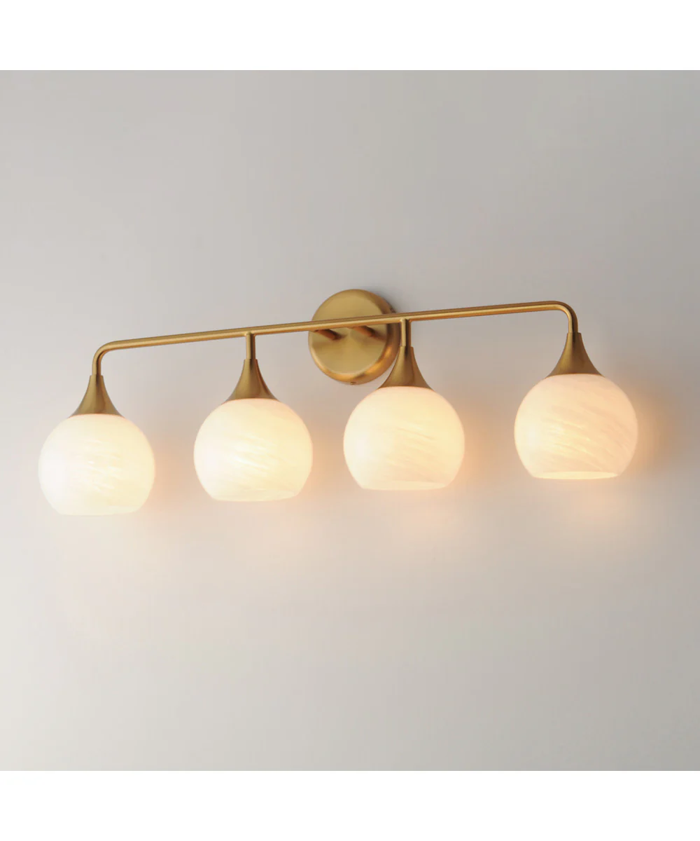 Neve 4-Light Bath Vanity Natural Aged Brass - Image 5