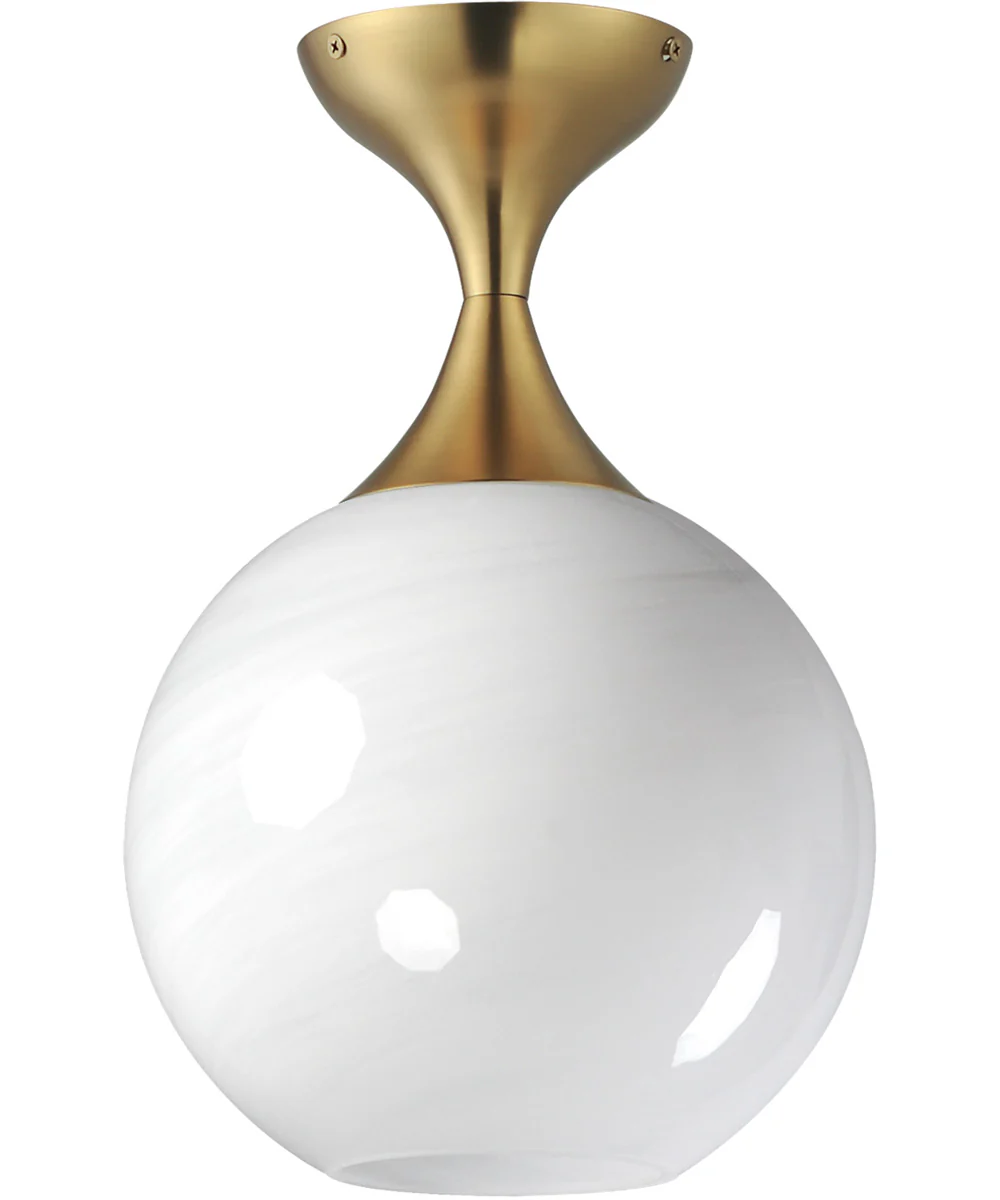 Neve Flush Mount Natural Aged Brass