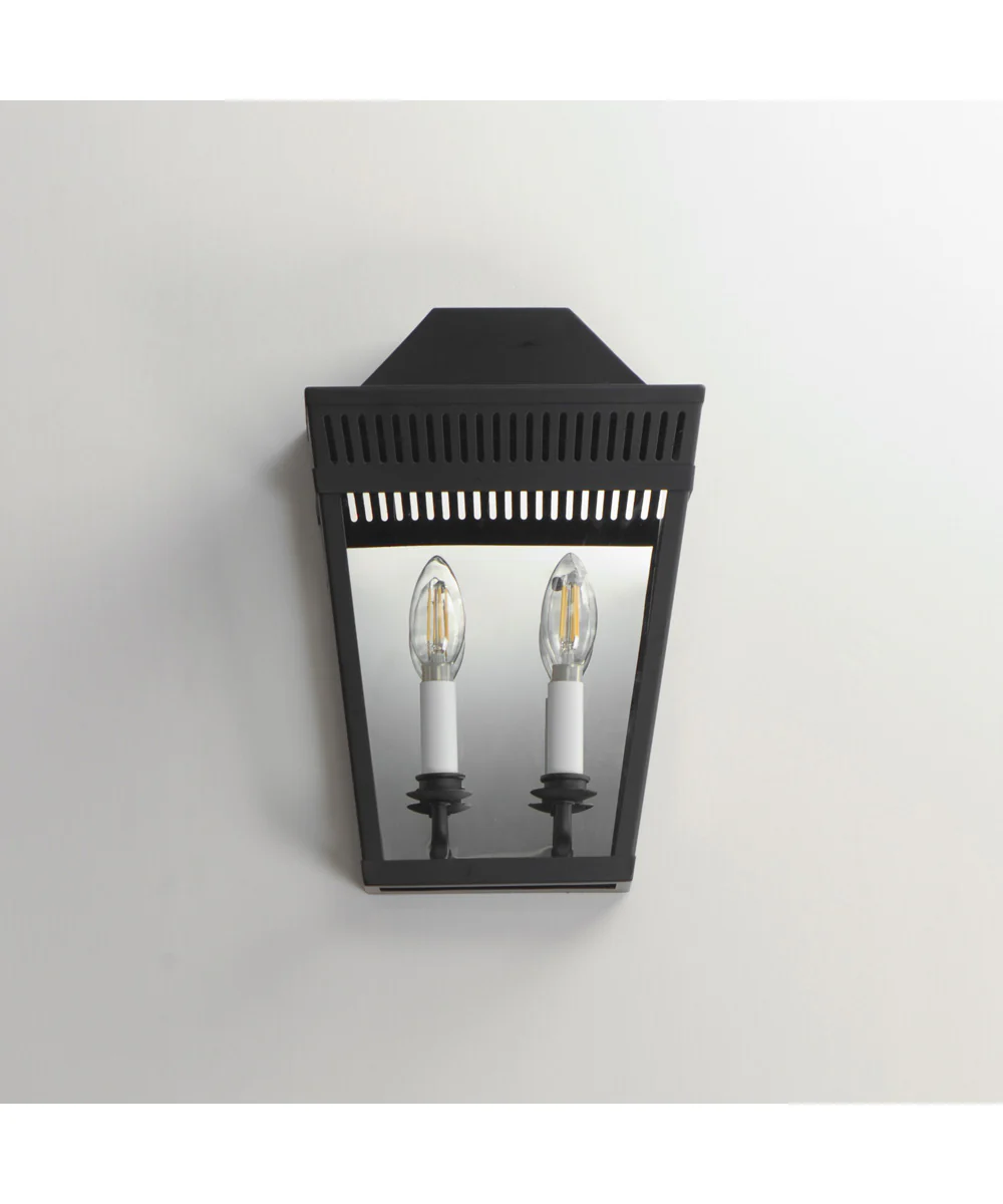Oxford Outdoor 2-Light Wall Sconce Black - Image 3