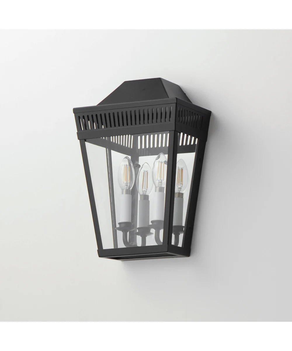 Oxford Outdoor 2-Light Wall Sconce Black - Image 4