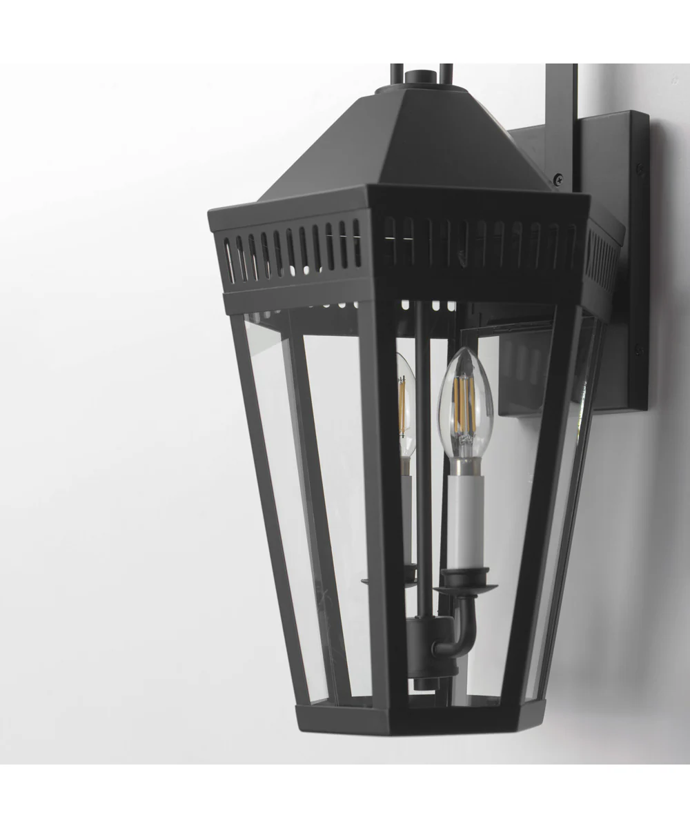 Oxford Outdoor 2-Light Wall Sconce Black - Image 5