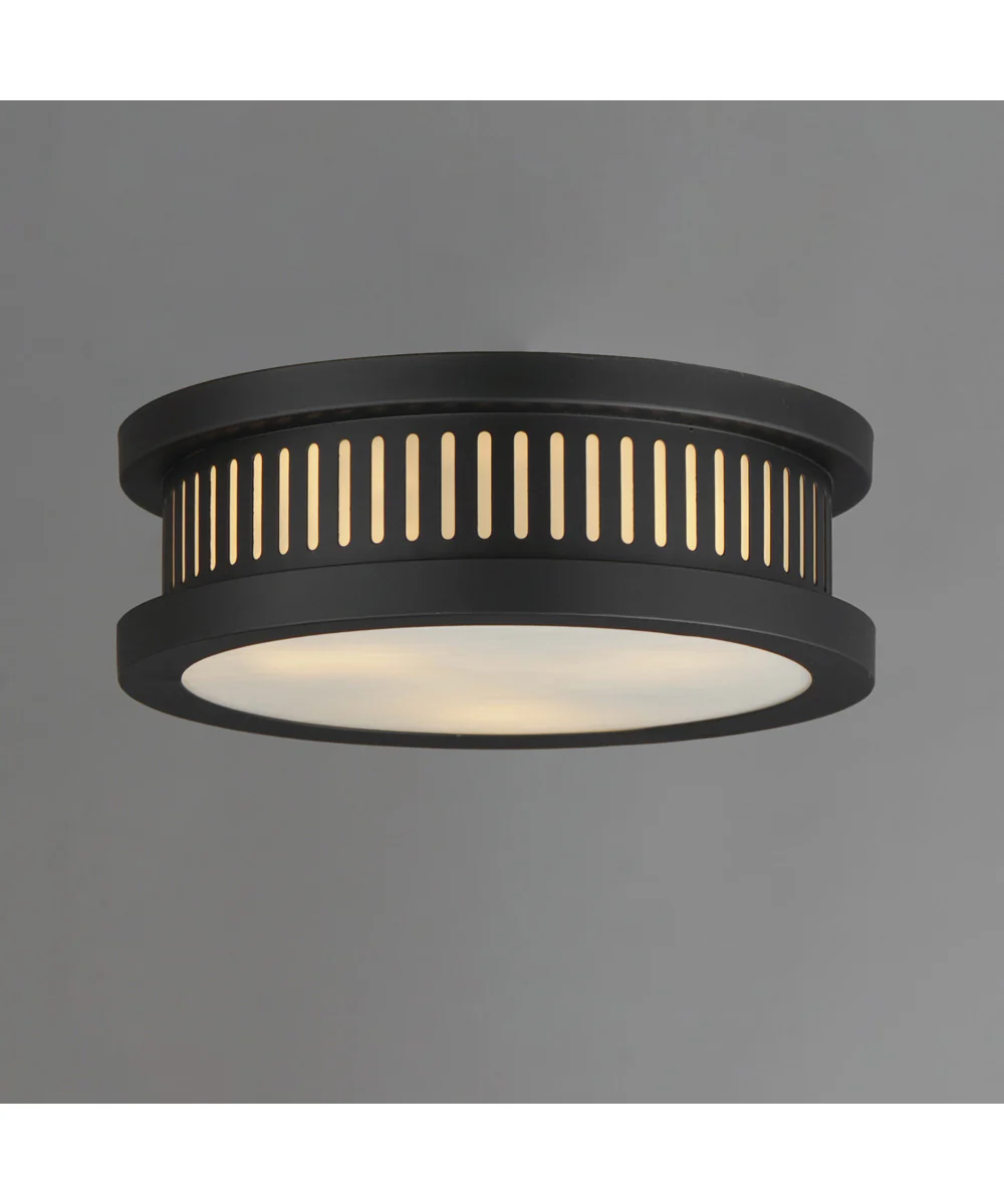 Oxford Outdoor 3-Light Flush Mount Black - Image 3