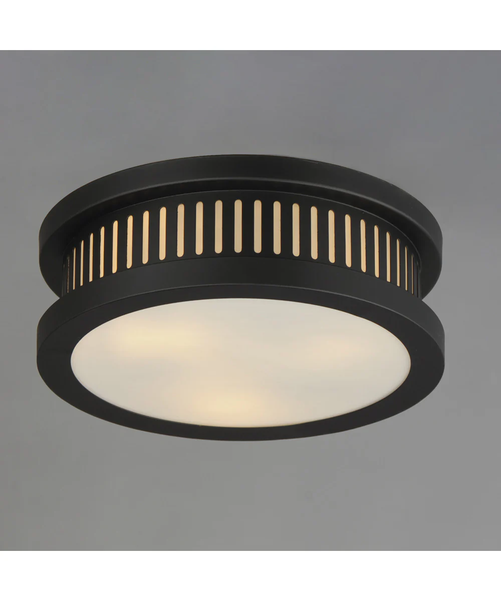 Oxford Outdoor 3-Light Flush Mount Black - Image 4