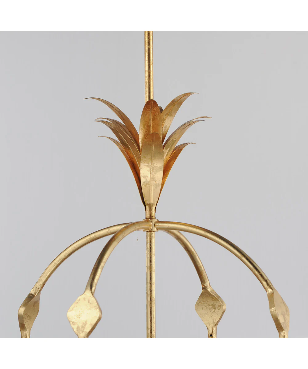 Paloma 3-Light Foyer Pendant Gold Leaf - Image 5