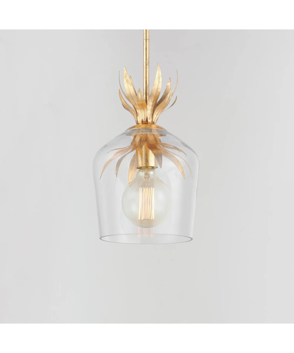 Paloma Single Pendant Gold Leaf - Image 3