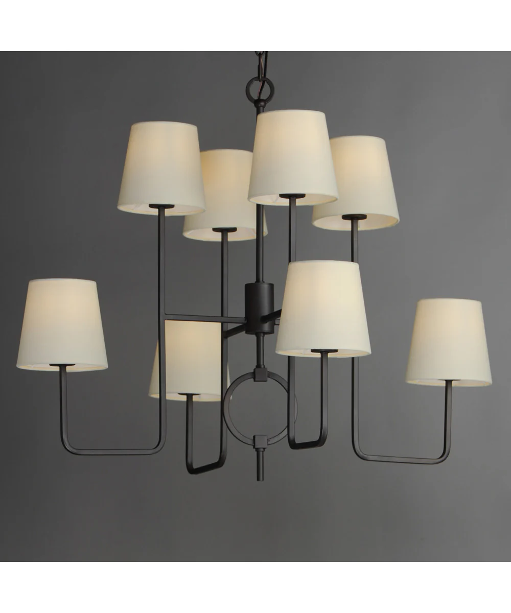Paoli 8-Light Chandelier Charcoal Bronze - Image 4