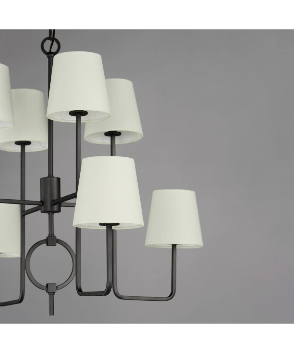 Paoli 8-Light Chandelier Charcoal Bronze - Image 6