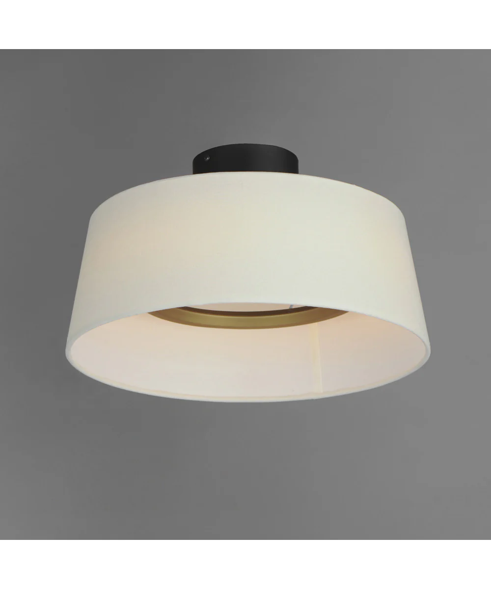 Paramount 16 inch LED Flush Mount Natural Aged Brass - Image 3