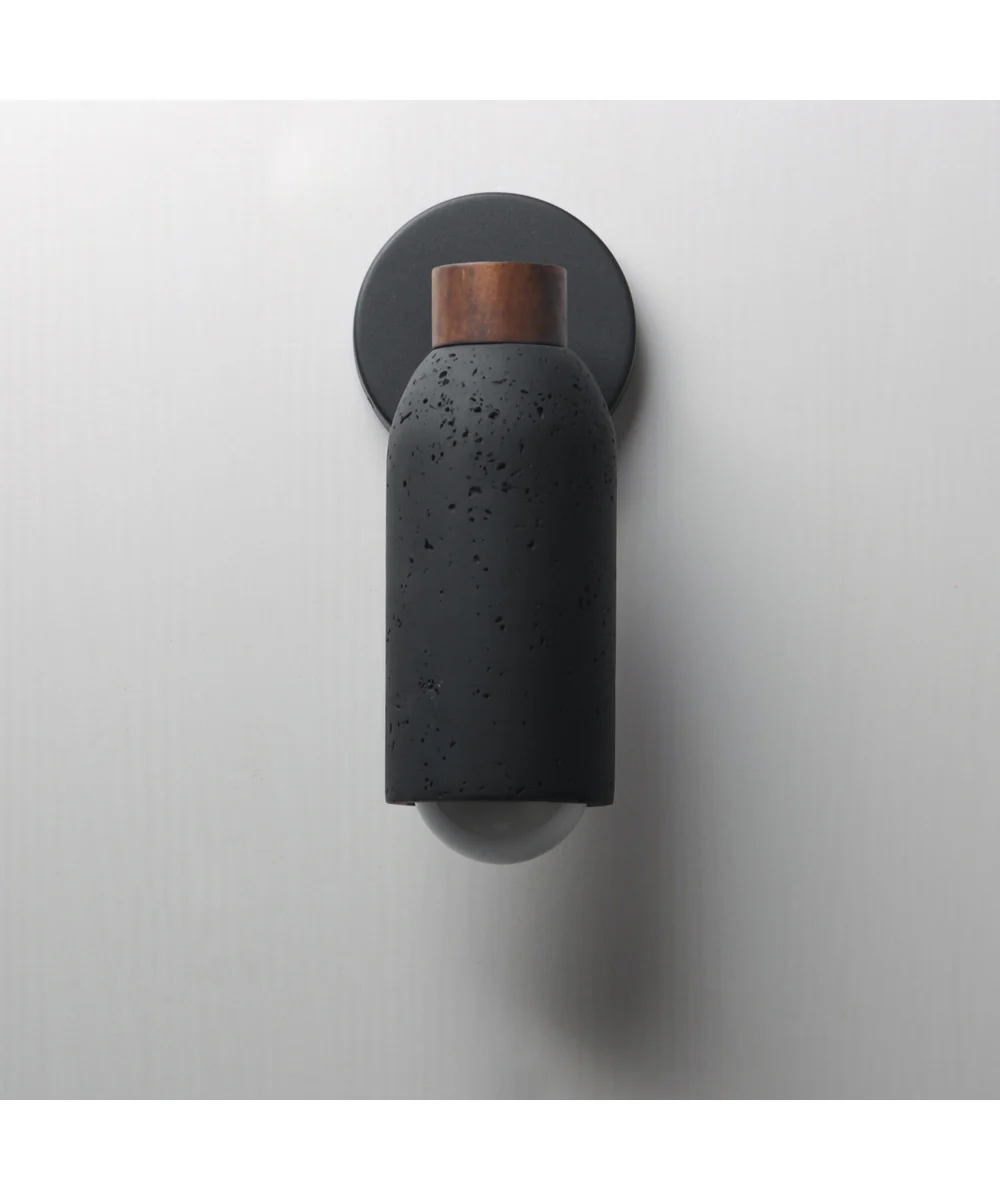 Pompeii 1-Light Wall Sconce Lava / Black - Image 2