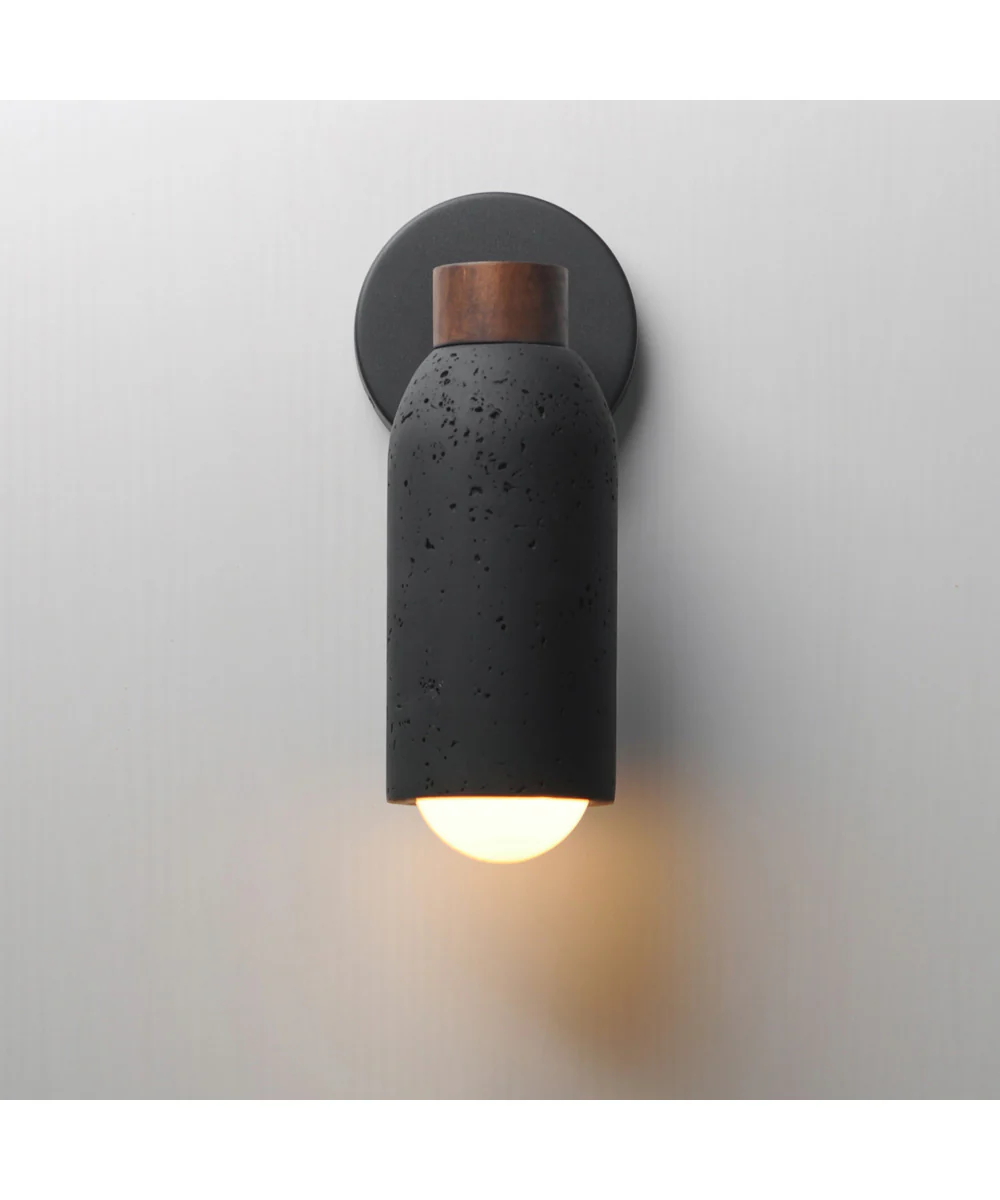 Pompeii 1-Light Wall Sconce Lava / Black - Image 3