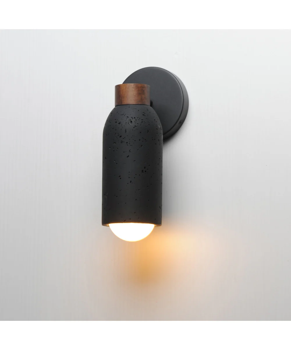 Pompeii 1-Light Wall Sconce Lava / Black - Image 5