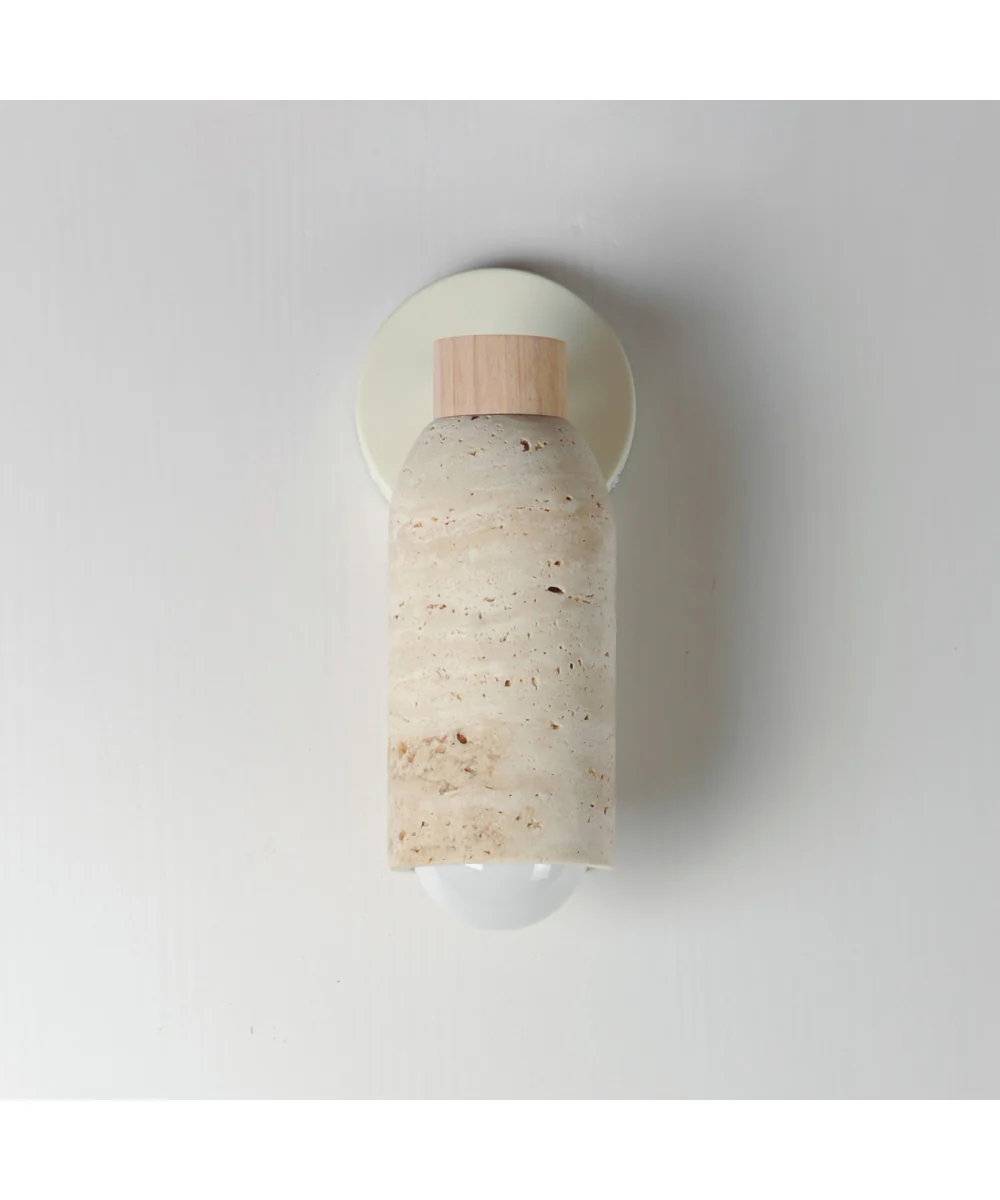 Pompeii 1-Light Wall Sconce Travertine / Oyster - Image 2