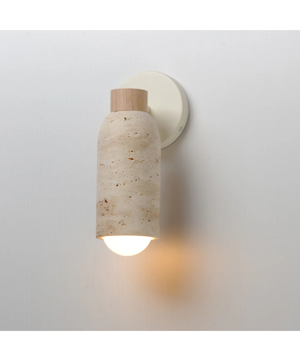 Pompeii 1-Light Wall Sconce Travertine / Oyster - Image 4