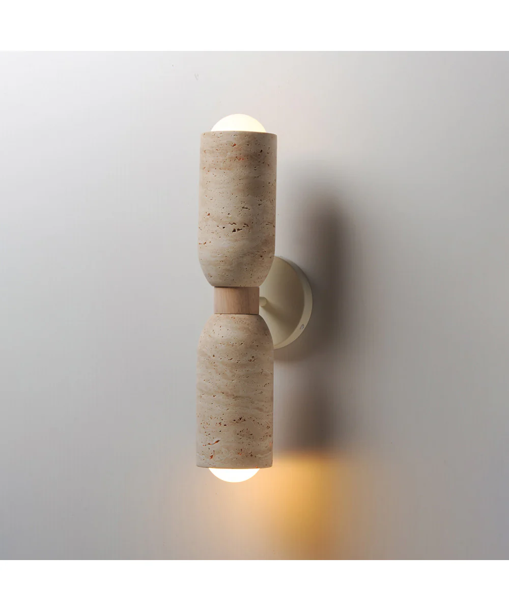 Pompeii 2-Light Wall Sconce Travertine / Oyster - Image 5